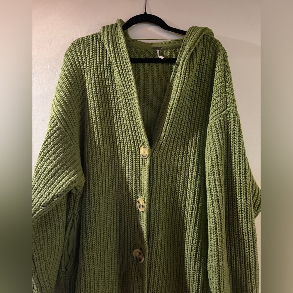 Cozy Green Knit Sweater